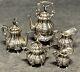 Vintage 5 Pc Miniature Sterling Silver Tea Coffee Set Dollhouse Furniture Mini