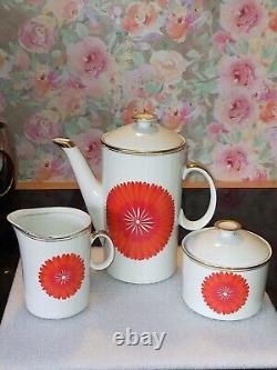Vintage 60's Retro Flower Power Coffee Set