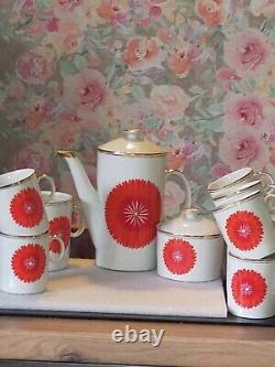 Vintage 60's Retro Flower Power Coffee Set