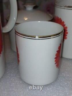 Vintage 60's Retro Flower Power Coffee Set