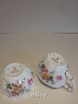 Vintage 6 Place Royal Crown Derby'posies' Coffee Set Circa 1967 Pristine Con