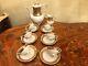 Vintage 6 Cups 1 Pot 1 Milk Jug Jlmenau Graf Von Henneberg Porcelain Coffee Set