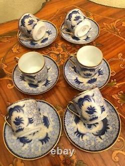 Vintage 6 cups 6 Saucers Arabia Finland Porcelain Coffee Set