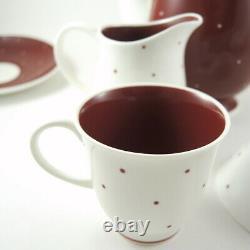 Vintage 6 person Susie Cooper 1950-1966 Polka Dot Coffee Set