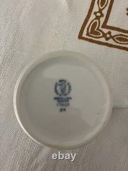 Vintage 70's Richard Ginori porcellana ariston 10x Coffee + 6x Espresso Cup Set