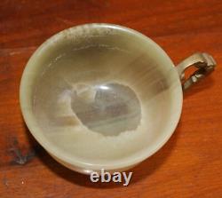 Vintage 7 Pc ONYX GEMSTONE Coffee Teapot with Six Cups