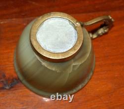Vintage 7 Pc ONYX GEMSTONE Coffee Teapot with Six Cups