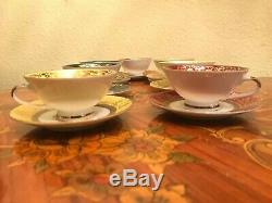 Vintage 7 cups 7 Saucer German Bavaria GKC Porcelain Coffee Set