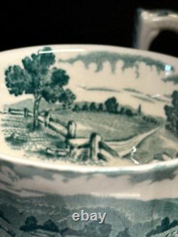 Vintage Alfred Meakin Coffee Tea Set Tintern Hand Engraved Transferware England