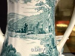 Vintage Alfred Meakin Coffee Tea Set Tintern Hand Engraved Transferware England