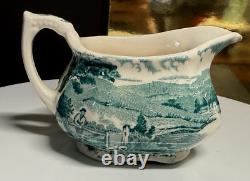 Vintage Alfred Meakin Coffee Tea Set Tintern Hand Engraved Transferware England