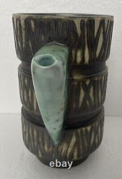 Vintage Andre Loret Sidmouth Pottery Complete Coffee Set with Coffee Pot Stand