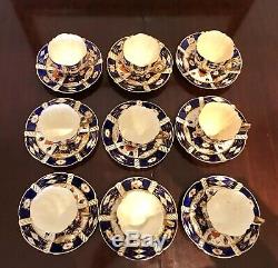 Vintage Antique Aynsley Bone China#6987 Old Imari Coffee Set & Plates(34 pieces)