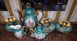 Vintage Antique Bavaria Schlottenhof 5 Place Setting Coffee/tea Set Pre Owned