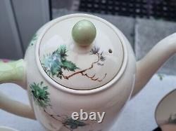 Vintage Antique Royal Doulton The Coppice Coffee Set Pot Milk Jug Pheasant 1942