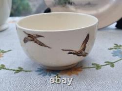 Vintage Antique Royal Doulton The Coppice Coffee Set Pot Milk Jug Pheasant 1942