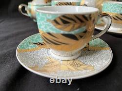 Vintage / Antique Russian tea coffee service for 6. Marked Bottom