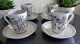 Vintage Arabia Finland Emilia Set 4 Tea Coffee Cups & Saucers Raija Uosikkinen