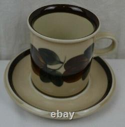 Vintage Arabia Finland Pottery Ruija 4 x Small Coffee Cup & Saucer Set 2