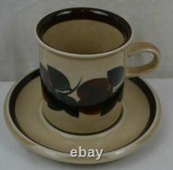 Vintage Arabia Finland Pottery Ruija 4 x Small Coffee Cup & Saucer Set 2