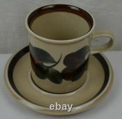 Vintage Arabia Finland Pottery Ruija 4 x Small Coffee Cup & Saucer Set 2