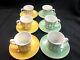 Vintage Arabia Of Finland Coffee Cup/mug And Saucer Set Of 6! Mid Century Green