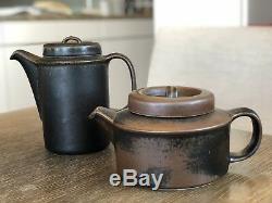 Vintage Arabia of Finland Ruska Ceramic Coffee Tea Set Rare Midcentury Modern