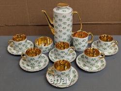 Vintage Arklow Patricia Shamrock Tea/Coffee Set 15 Pcs Made In Ireland