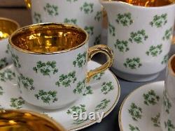 Vintage Arklow Patricia Shamrock Tea/Coffee Set 15 Pcs Made In Ireland