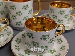 Vintage Arklow Patricia Shamrock Tea/Coffee Set 15 Pcs Made In Ireland