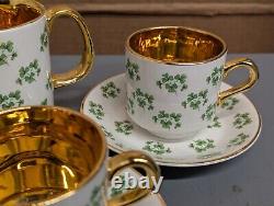Vintage Arklow Patricia Shamrock Tea/Coffee Set 15 Pcs Made In Ireland