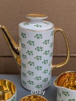 Vintage Arklow Patricia Shamrock Tea/Coffee Set 15 Pcs Made In Ireland