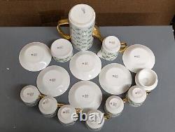 Vintage Arklow Patricia Shamrock Tea/Coffee Set 15 Pcs Made In Ireland