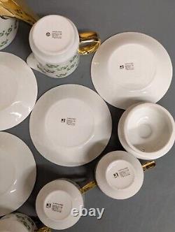 Vintage Arklow Patricia Shamrock Tea/Coffee Set 15 Pcs Made In Ireland