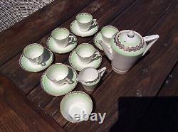 Vintage Art Deco Bell Fine Bone China Made In England Coffee Set
