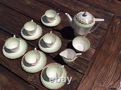 Vintage Art Deco Bell Fine Bone China Made In England Coffee Set