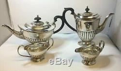 Vintage Art Deco Silver Plated Tea/Coffee Set 5 Items E H PARKIN & Co c1920-1930