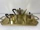 Vintage Art Deco Tea & Coffee Set With Tray Geometric Design