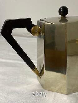 Vintage Art Deco Tea & Coffee Set with Tray Geometric Design