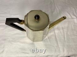 Vintage Art Deco Tea & Coffee Set with Tray Geometric Design