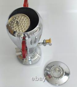 Vintage Art Deco Ul La Belle Silver Company Chrome Coffee Percolator Set