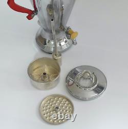 Vintage Art Deco Ul La Belle Silver Company Chrome Coffee Percolator Set