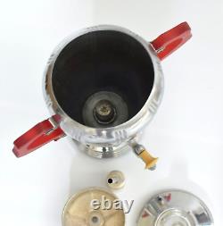 Vintage Art Deco Ul La Belle Silver Company Chrome Coffee Percolator Set