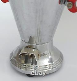 Vintage Art Deco Ul La Belle Silver Company Chrome Coffee Percolator Set