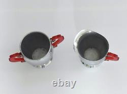 Vintage Art Deco Ul La Belle Silver Company Chrome Coffee Percolator Set