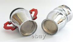 Vintage Art Deco Ul La Belle Silver Company Chrome Coffee Percolator Set