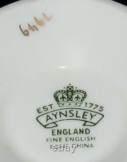 Vintage Aynsley 7949 Gold Encrusted Coffee or Tea Cup & Saucer Set
