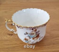 Vintage Aynsley Bone China 34 Piece Tea Set, Tea Pot, Cup, Saucer, Floral Flower