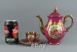 Vintage Bareuther Bavaria Fragonard Courting Couples Demi Tasse Coffee Set for 6
