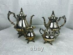 Vintage Baroque Silverplate Tea/Coffee Set from Wallace